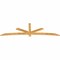 Ekena Millwork Alberta Rough Sawn Timber Gable Bracket, Western Red Cedar, 108"W x 31 1/2"H x 2"D x 4"F, 7/12 Pitch GBW108X31X0204ALB00RWR - alternate 5